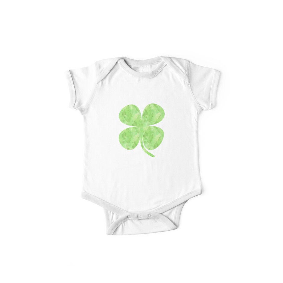 My First St Patrick/'s Day Cute Clover Irish Baby Long Sleeve Bodysuit