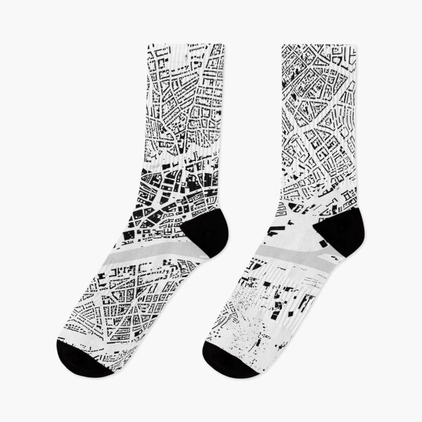 Item preview, Frankfurt black & white building city map designed and sold by Intrepix.