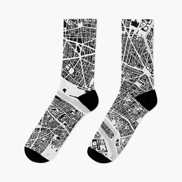 Item preview, Paris black & white building city map designed and sold by Intrepix.
