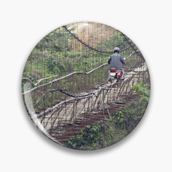Item preview, Motorbike Riding over Bamboo Suspension bridge designed and sold by worldways.