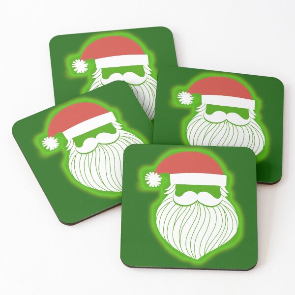 Item preview, Hipster Santa Face, Cool Christmas Silhouette designed and sold by Holiday-Art.