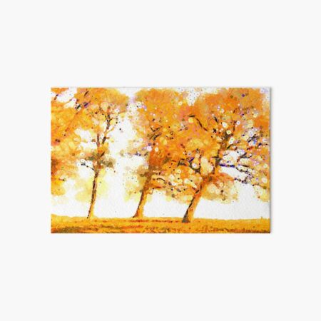 Orange Somerset Trees Art Board Print