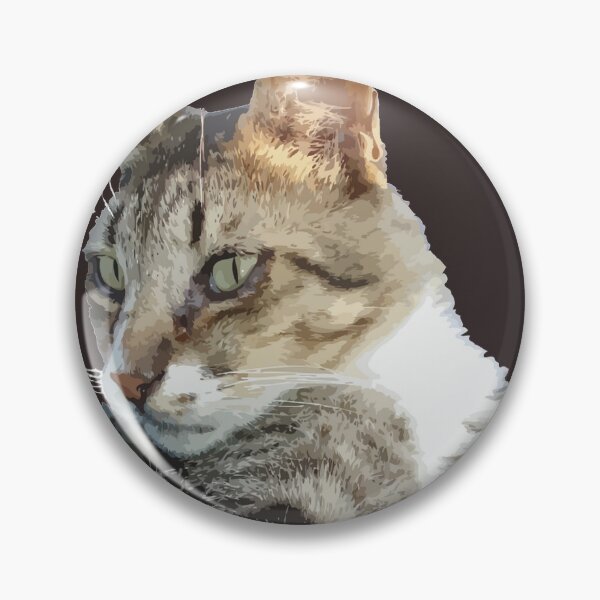 Item preview, Observant Tabby Cat Vector designed and sold by taiche.