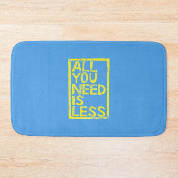 Item preview, All You Need Is Less In Craft Stamp Yellow Ink designed and sold by taiche.