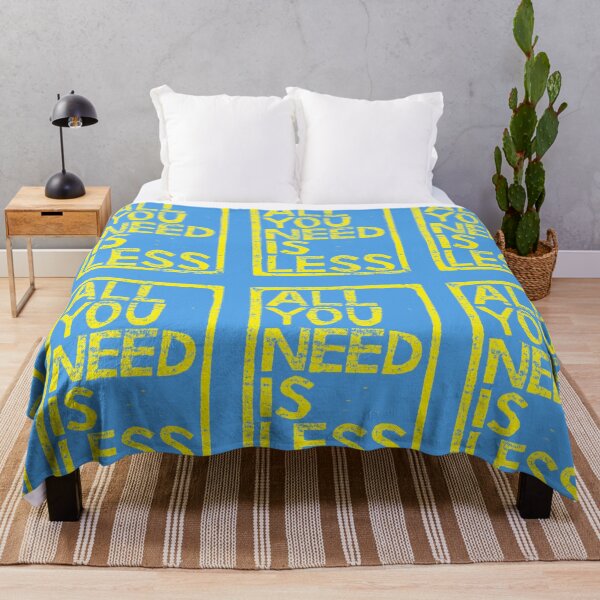 Item preview, All You Need Is Less In Craft Stamp Yellow Ink designed and sold by taiche.