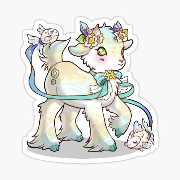 Zodiac Pisces Goatling Sticker