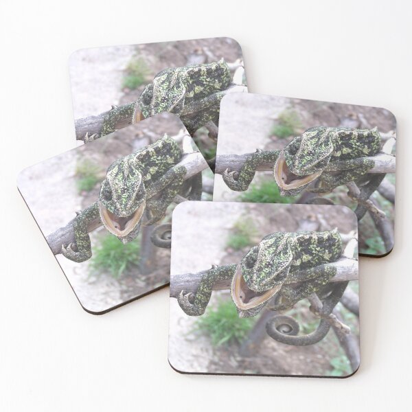 Item preview, Colourful Chameleon Wrapped Around A Branch designed and sold by taiche.