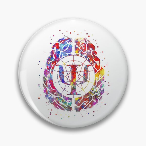 Item preview, Psychology symbol and brain designed and sold by Rosaliartbook.