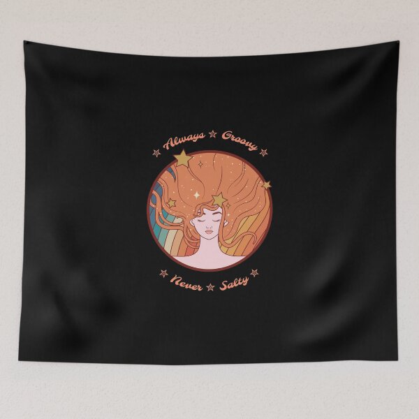 Item preview, Good vibes only Always Groovy Never Salty 1970 Vintage Illustration designed and sold by javes93.