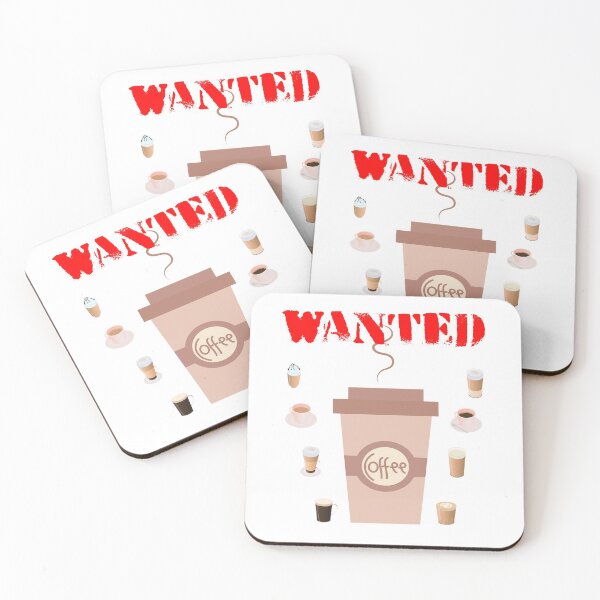 Item preview, Coffee Wanted food/drink design designed and sold by luvvvvvit.