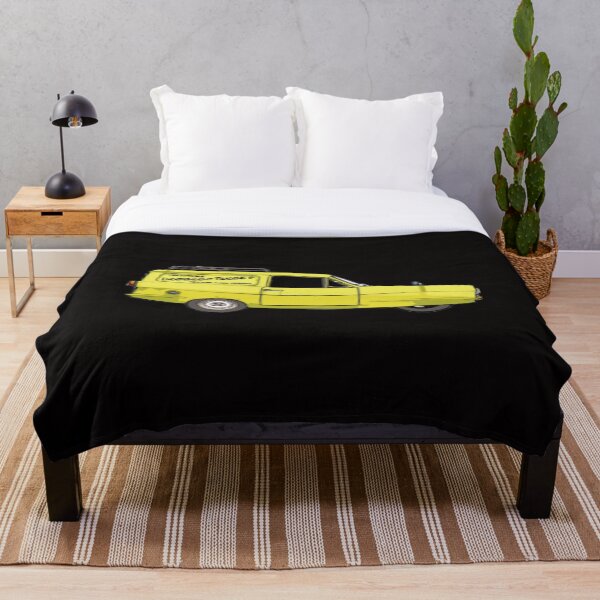 The famous three wheeled van Throw Blanket