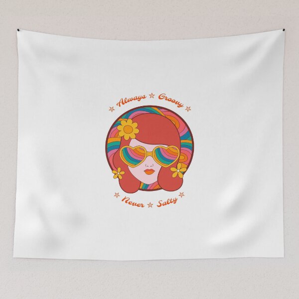 Item preview, Ginger in Glasses Always Groovy Never Salty 1970 Vintage Illustration designed and sold by javes93.