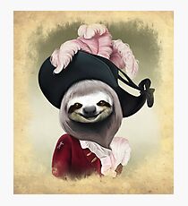 Lámina fotográfica Retrato aristocrático del estilo de la pintura al óleo de Lady Sloth