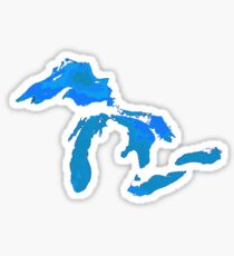 Great Lakes Water Glow Image Sticker