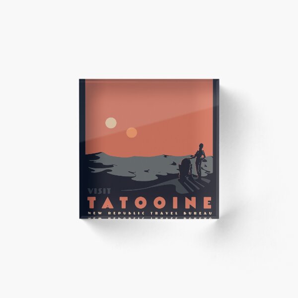 Visit Tatooine Acrylic Block