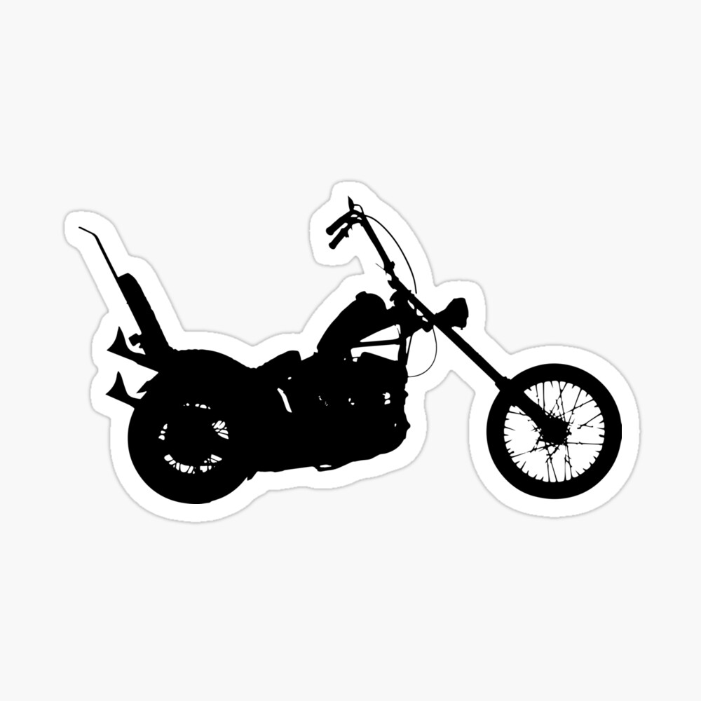 24/" x 36/" Poster Old Harley Davidson Chopper Bike