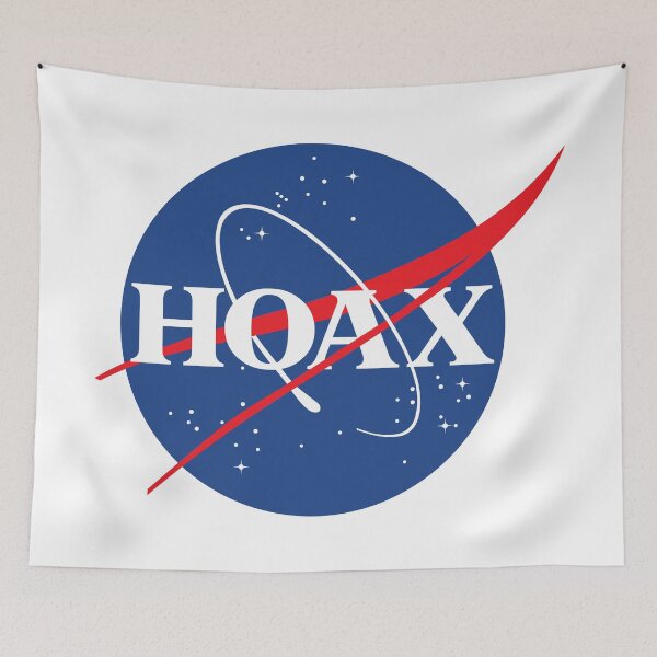 Item preview, Hoax Nasa Lies Flat Earth designed and sold by VectorDesigner.