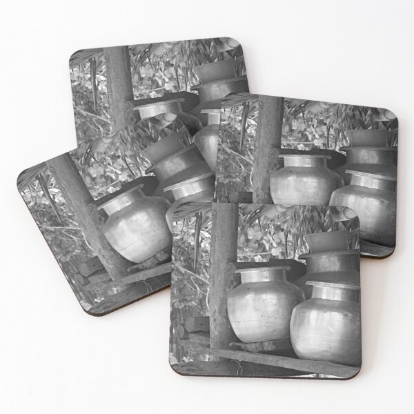 Item preview, Metal Pots, Bamboo House, grey scale, Arunachal Pradesh, India designed and sold by worldways.