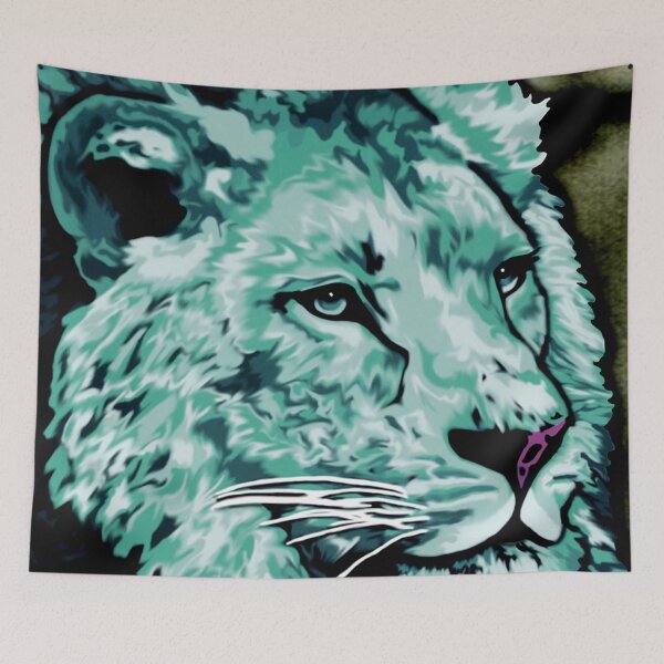 Item preview, Mint Green Lion designed and sold by Jennifer Stedman.