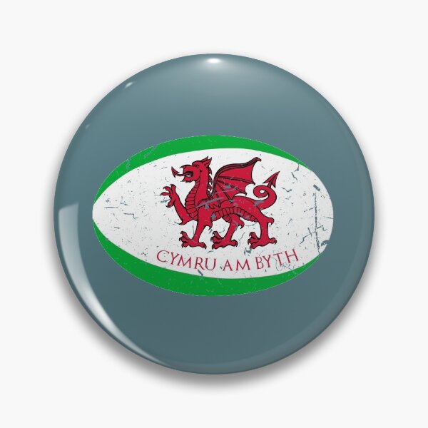 Item preview, Cymru Am Byth Welsh Rugby Ball Fans Tee designed and sold by Sardine Designs.