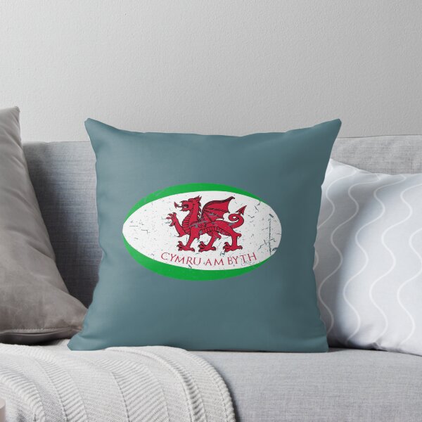 Item preview, Cymru Am Byth Welsh Rugby Ball Fans Tee designed and sold by Sardine Designs.