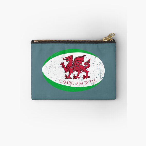 Item preview, Cymru Am Byth Welsh Rugby Ball Fans Tee designed and sold by Sardine Designs.