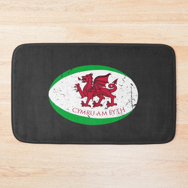 Item preview, Cymru Am Byth Welsh Rugby Ball Fans Tee designed and sold by Sardine Designs.
