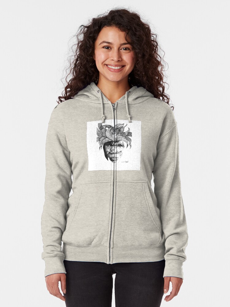 Thumbnail 2 of 5, Zipped Hoodie, The Original Sunman - By Siphiwe Ngwenya designed and sold by Maboneng.
