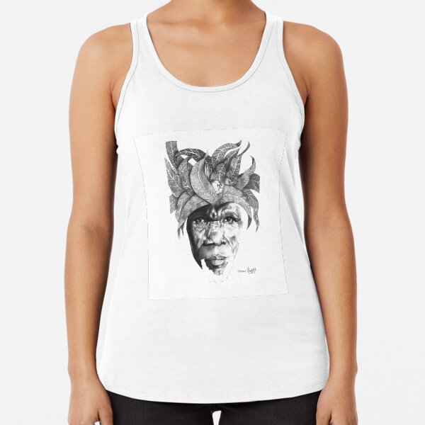 The Original Sunman - By Siphiwe Ngwenya Racerback Tank Top