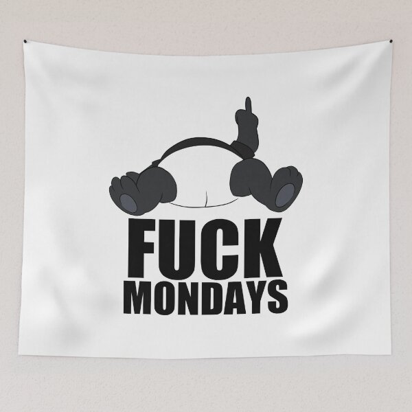 Item preview, Fuck Mondays - Funny Panda designed and sold by BandOfThePand.