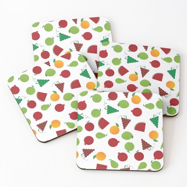 Item preview, Fruits Pattern - Apple Pear Watermelon Grapes Pomegranate designed and sold by sigdesign.