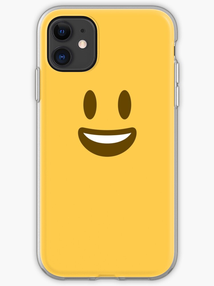 Grinning Face Emoji With Big Eyes Happy Smiley Face Costume Gift Iphone Case Cover By Mkmemo1111 Redbubble