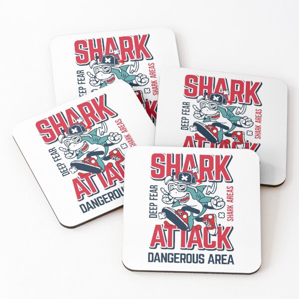 Item preview, Sharks T shirt, Funny Shark Attack Graphic Design T-Shirt designed and sold by belmahdy.