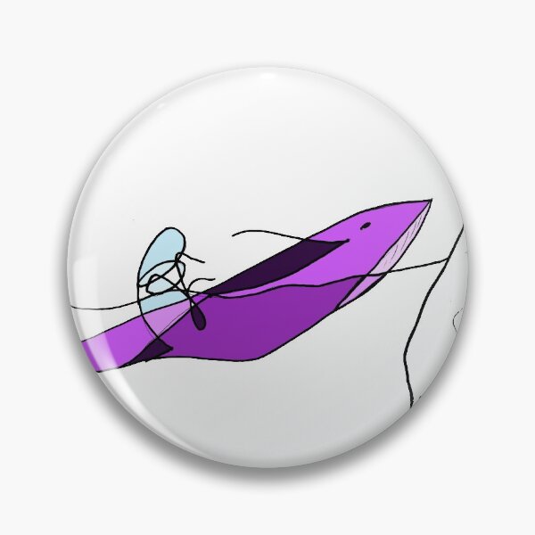 Item preview, purple whale in the water designed and sold by Pentagonien.
