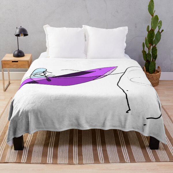 Item preview, purple whale in the water designed and sold by Pentagonien.