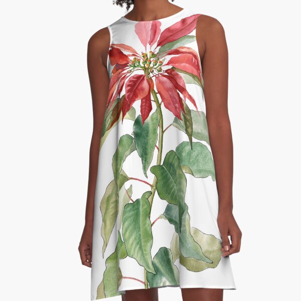 Christmas flower A-Line Dress