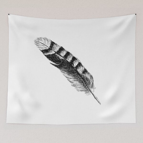 Item preview, Jay feather image designed and sold by RachelsFineLine.