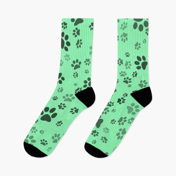 Artikelvorschau, Mint Paw Print Muster entworfen und verkauft von jaggerstudios.