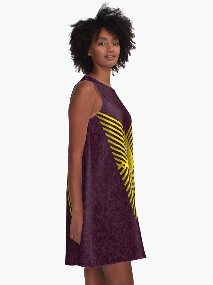 Thumbnail 2 of 4, A-Line Dress, Steel Prancing Horse designed and sold by Vk91art.