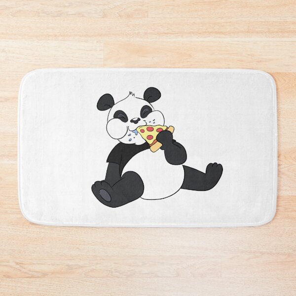 Item preview, Hungry Panda Eatting Pizza designed and sold by BandOfThePand.