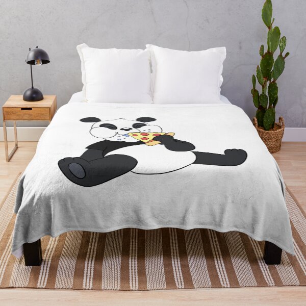 Item preview, Hungry Panda Eatting Pizza designed and sold by BandOfThePand.