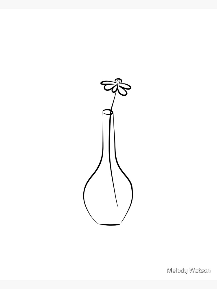 Flower vase drawing ll Flower pot drawing ll Flower vase design drawing ll  - YouTube