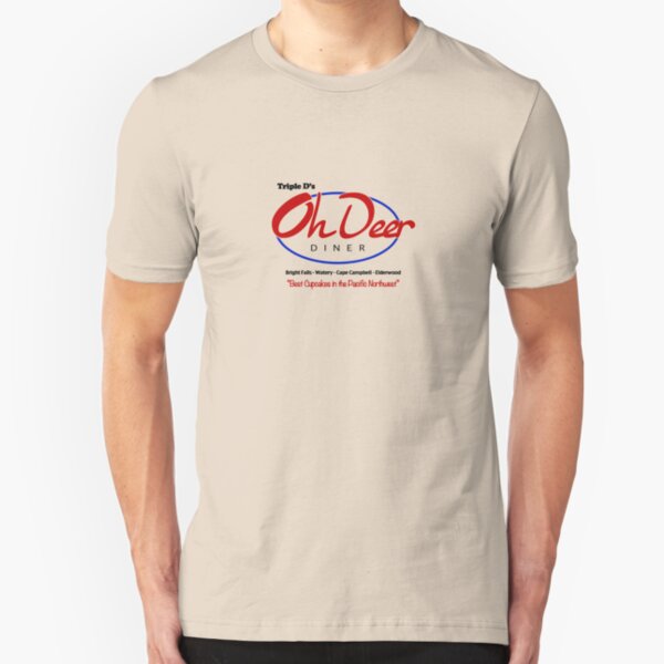 Triple D's Oh Deer Diner Slim Fit T-Shirt