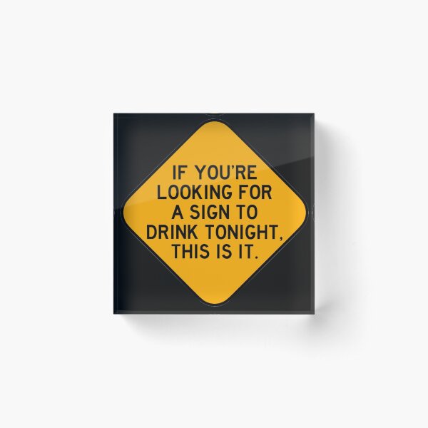 Item preview, Here's a Sign to Drink designed and sold by Bododobird.