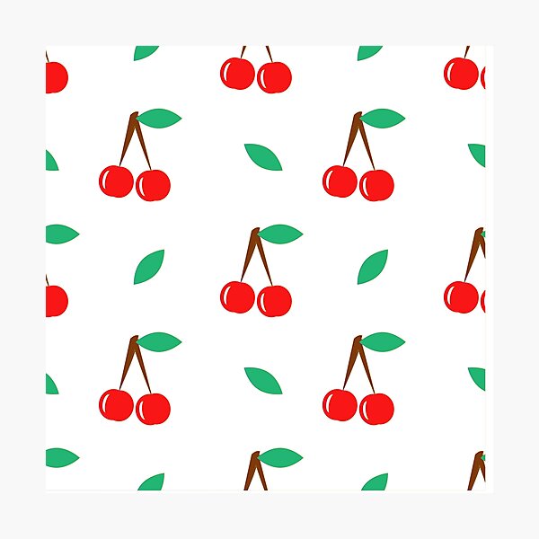 50s Retro Cherry Print Photographic Print
