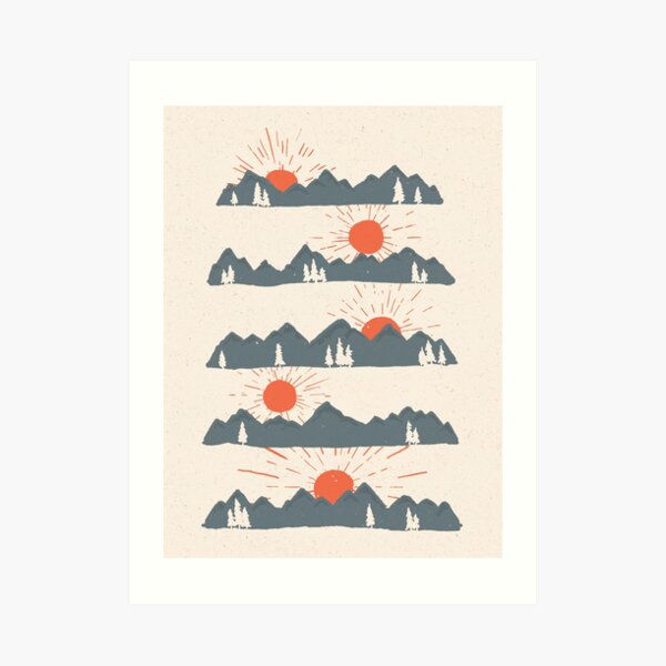 Sunrises...Sunsets... Art Print