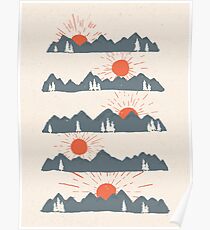Sonnenaufgänge ... Sonnenuntergänge ... Poster