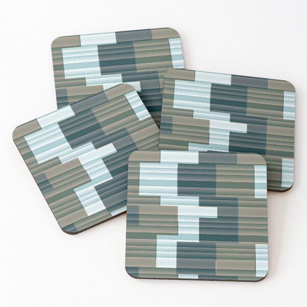 Item preview, Triplay Coffee -CHECKS AND SQUARES ozcushionstoo designed and sold by ozcushionstoo.