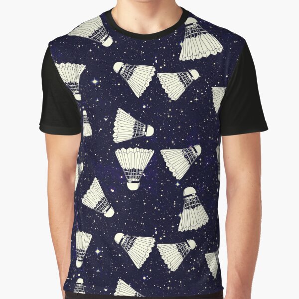 Space Shuttlecock Graphic T-Shirt