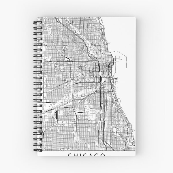 Item preview, Chicago White Map designed and sold by multiplicitymap.